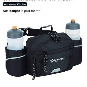 Orange and Gray Outdoor Waist Bag